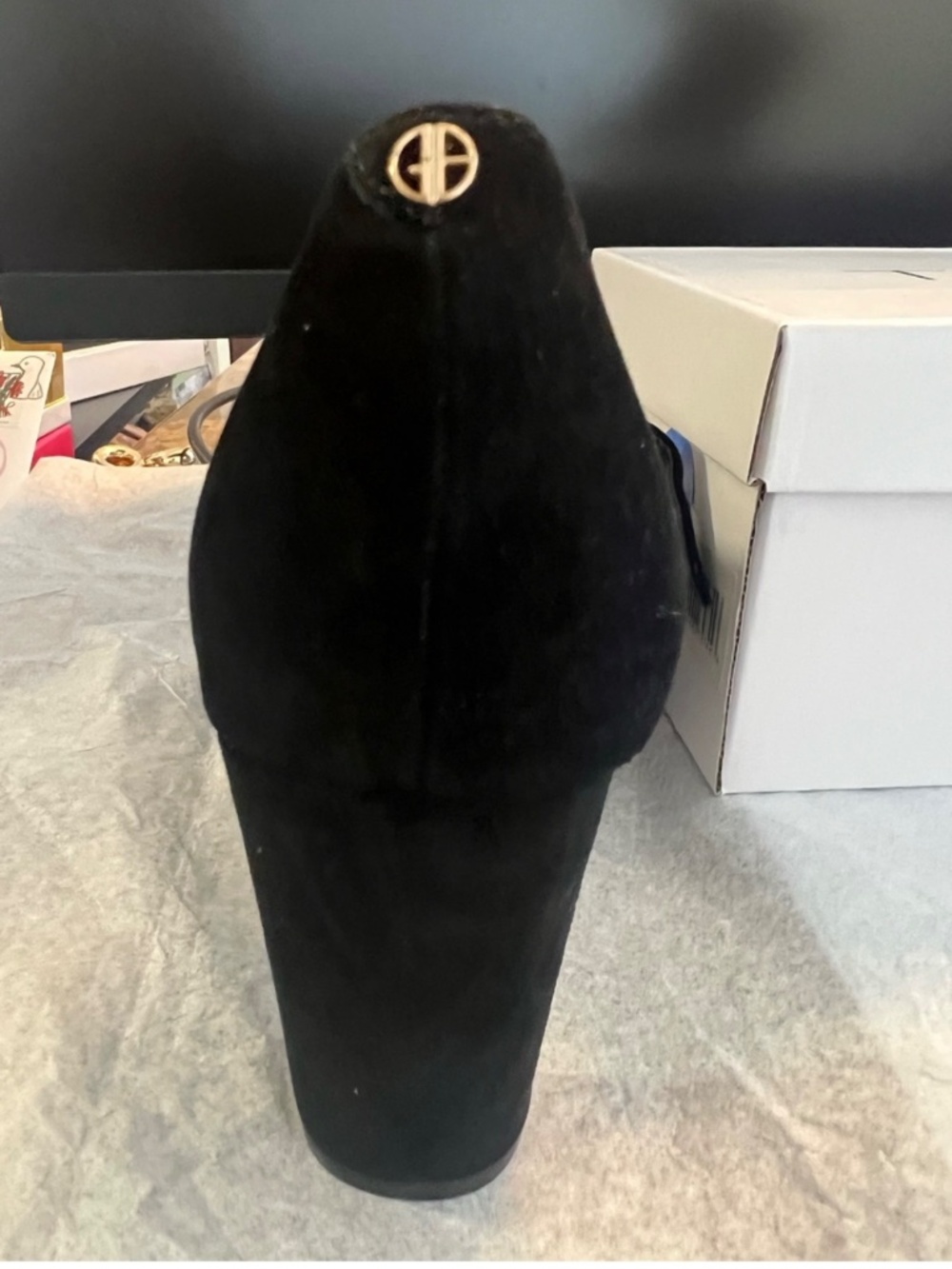 Giani Bernini Black Suede Mary Jane Heels NWT Size 7 - Picture 3 of 14